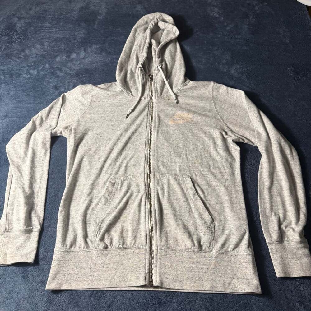 Nike Full Zip Hoodie Size L Grey